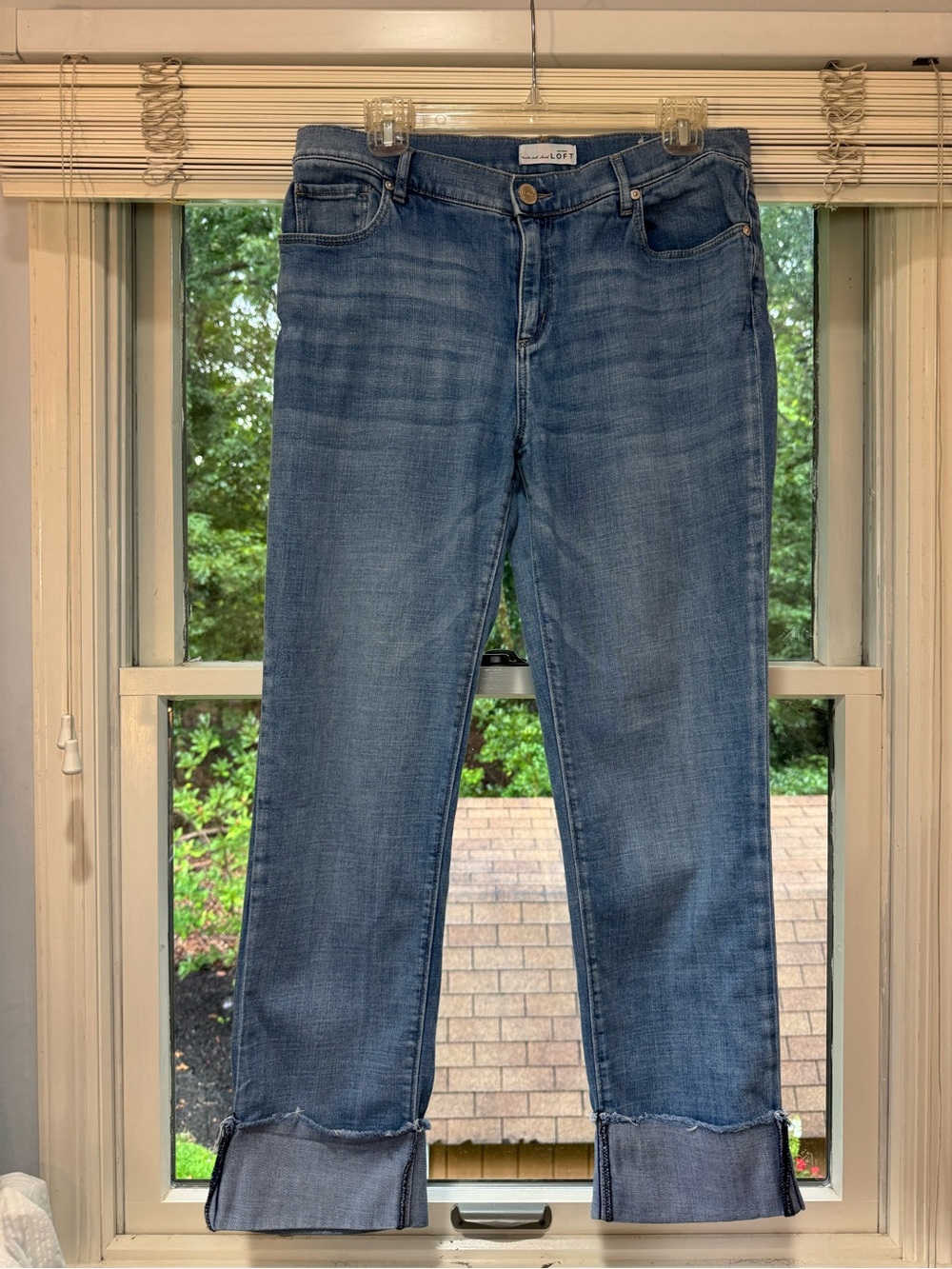 LOFT CUFFED JEANS